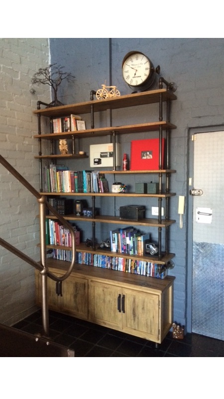 Shelving with cupboards