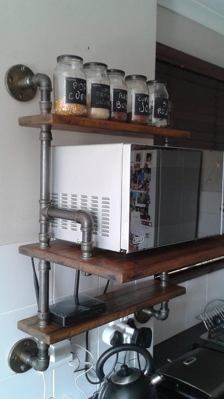 Custom Kitcken Shelves